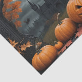 Papier Mousseline Chute Citrouille Sweet chaton noir découpage (Détail)