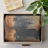 Papier Mousseline Chute Citrouille Sweet chaton noir découpage (Cadeau)