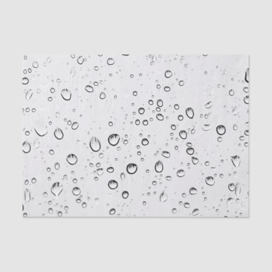 Papier Mousseline Chute des gouttes de pluie (Recto)