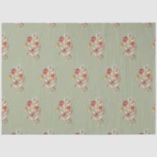 Papier Mousseline Chute Fleur sauvage Bouquet Bouquet Papillon Décou