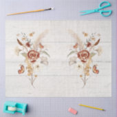 Papier Mousseline Chute Fleur sauvage Pampas Grass Rustique bois Déc (Artisanat)