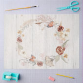 Papier Mousseline Chute Fleur sauvage Papillon de courge Pampas Déco (Artisanat)