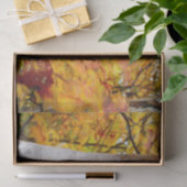 Papier Mousseline Chute Forêt Jaune Peint Feuille Birch Tree (Cadeau)