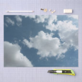 Papier Mousseline Ciel (Artisanat)