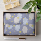 Papier Mousseline Ciel bleu (Cadeau)