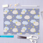 Papier Mousseline Ciel bleu (Artisanat)