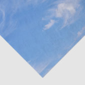 Papier Mousseline Ciel Bleu Avec Nuages Agités (Détail)