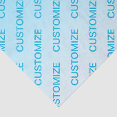 Papier Mousseline Ciel bleu (couleur changeable) Motif Ombre et text (Détail)