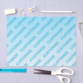 Papier Mousseline Ciel bleu (couleur changeable) Motif Ombre et text (Artisanat)