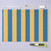 Papier Mousseline Ciel bleu et jaune chaud (Artisanat)