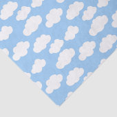 Papier Mousseline Ciel bleu - Nuages blancs Découpage (Détail)