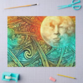 Papier Mousseline Ciel céleste (Artisanat)