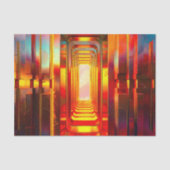 Papier Mousseline Ciel céleste métallique (Recto)