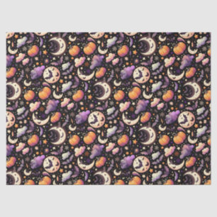 Papier Mousseline Ciel nocturne fantaisiste d'Halloween
