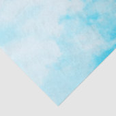 Papier Mousseline Ciel nuageux lumineux - bleu (Détail)
