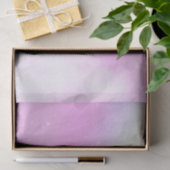 Papier Mousseline Ciel rose pastel avec arc-en-ciel jaune (Cadeau)