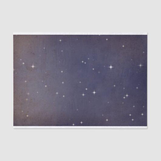 Papier Mousseline Ciel violet étoiles galaxie s'estompe (Recto)