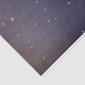 Papier Mousseline Ciel violet étoiles galaxie s'estompe (Détail)
