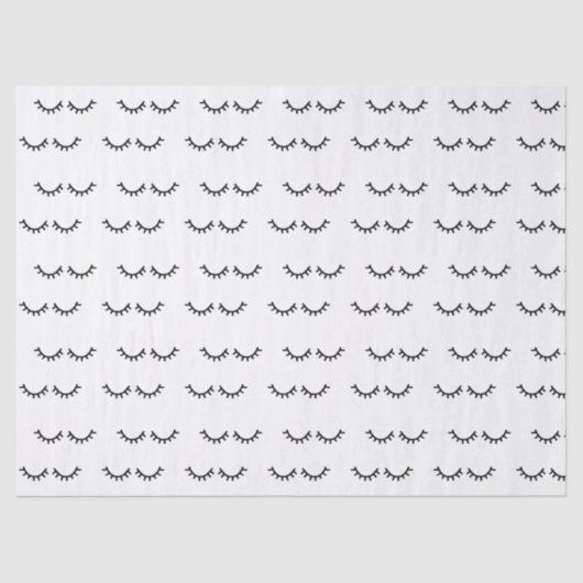 Papier Mousseline Cils noirs (Recto)