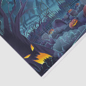 Papier Mousseline Cimetière de la Lune Citrouille d'Halloween (Détail)