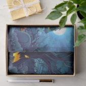 Papier Mousseline Cimetière de la Lune Citrouille d'Halloween (Cadeau)