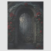 Papier Mousseline Cimetière gothique Jardin Rose (Recto)