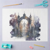 Papier Mousseline Cimetière gothique Porte Series Design 8 (Artisanat)