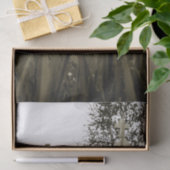 Papier Mousseline Cimetière Gothique Tombstones Sepia Vintage Angel (Cadeau)