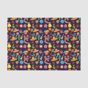 Papier Mousseline Cinco De Mayo Mexicain mignon motif