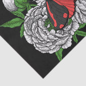 Papier Mousseline Cinnabar moth (Détail)