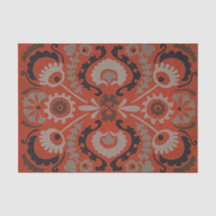 Papier Mousseline Cinnabar Suzani I