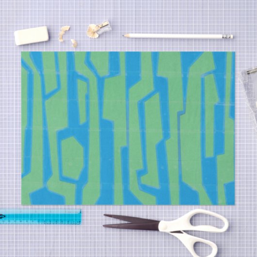 Papier Mousseline Circuit V moderne (Artisanat)