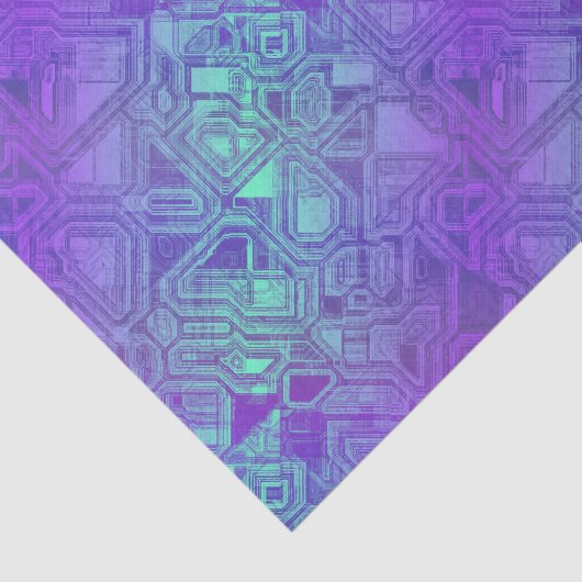 Papier Mousseline Circuits de bonbons - bleu baie : (Détail)