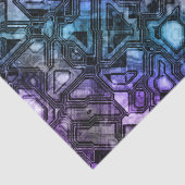 Papier Mousseline circuits gemstone - astro shadow : (Détail)