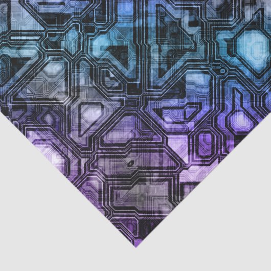 Papier Mousseline circuits gemstone - astro shadow : (Détail)