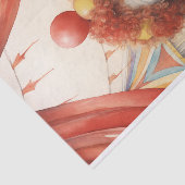 Papier Mousseline Cirque Clown 4 papier découpage (Détail)