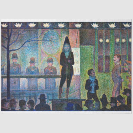 Papier Mousseline Cirque Sideshow, Seurat (Recto)