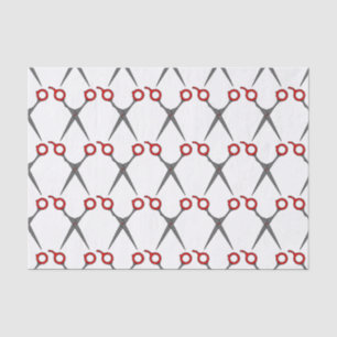 Papier Mousseline Ciseaux de coupe de cheveux de vecteur (rouges)