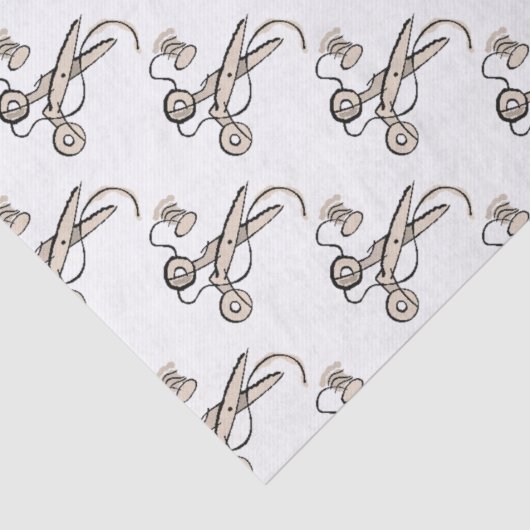 Papier Mousseline Ciseaux de couture (Détail)