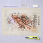 Papier Mousseline Citation de course de baril (Artisanat)