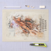 Papier Mousseline Citation de course de baril (Artisanat)