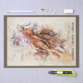 Papier Mousseline Citation de course de baril (Artisanat)