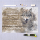 Papier Mousseline Citation de loup (Artisanat)