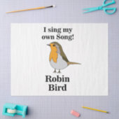 Papier Mousseline Citation drôle de Robin Bird (Artisanat)