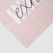 Papier Mousseline Citation moderne Pastel Pink Inhale Exhale (Détail)