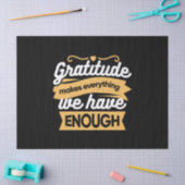 Papier Mousseline Citations de la typographie de la Gratitude inspir (Artisanat)