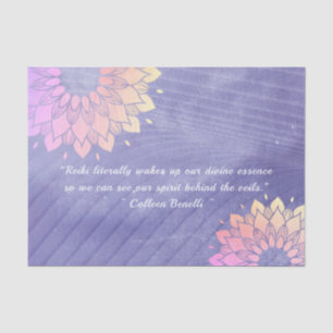 Papier Mousseline Citations de l'instructeur de Yoga Rose Gold Manda