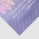 Papier Mousseline Citations de l'instructeur de Yoga Rose Gold Manda (Détail)