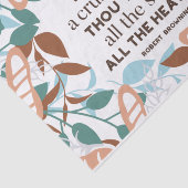 Papier Mousseline Citations de pain de Robert Browning (Détail)