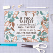 Papier Mousseline Citations de pain de Robert Browning (Artisanat)